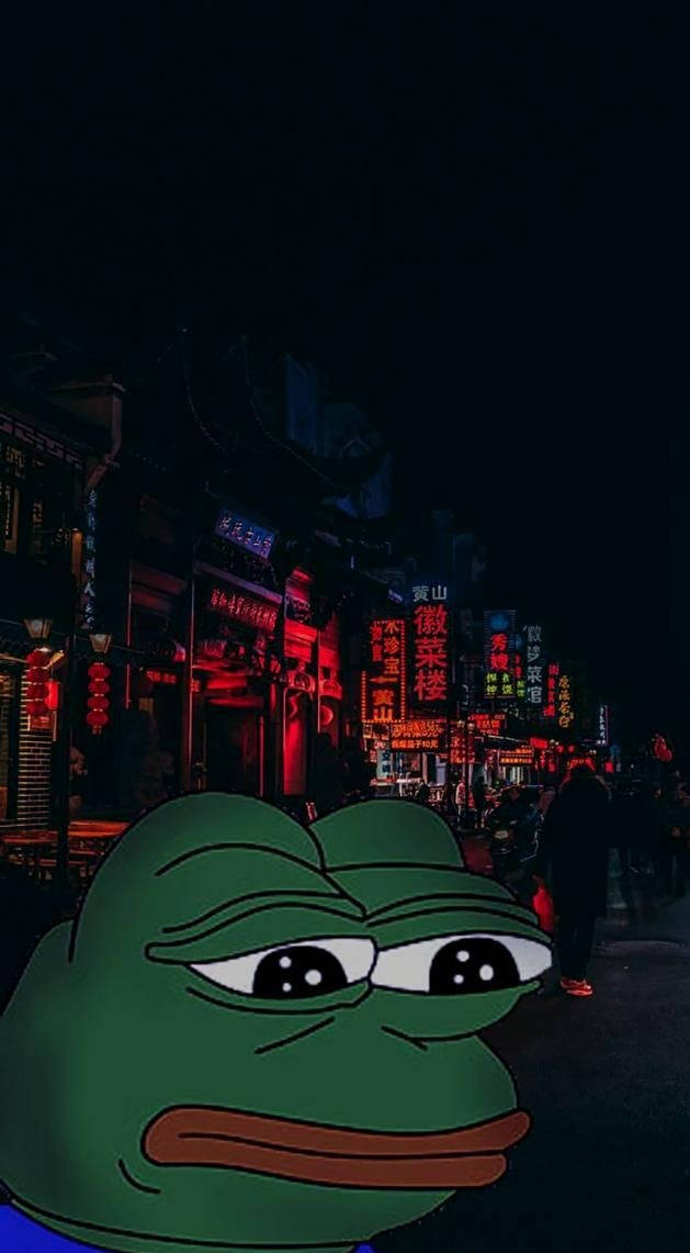 Meme Phone Sad Pepe Frog Background