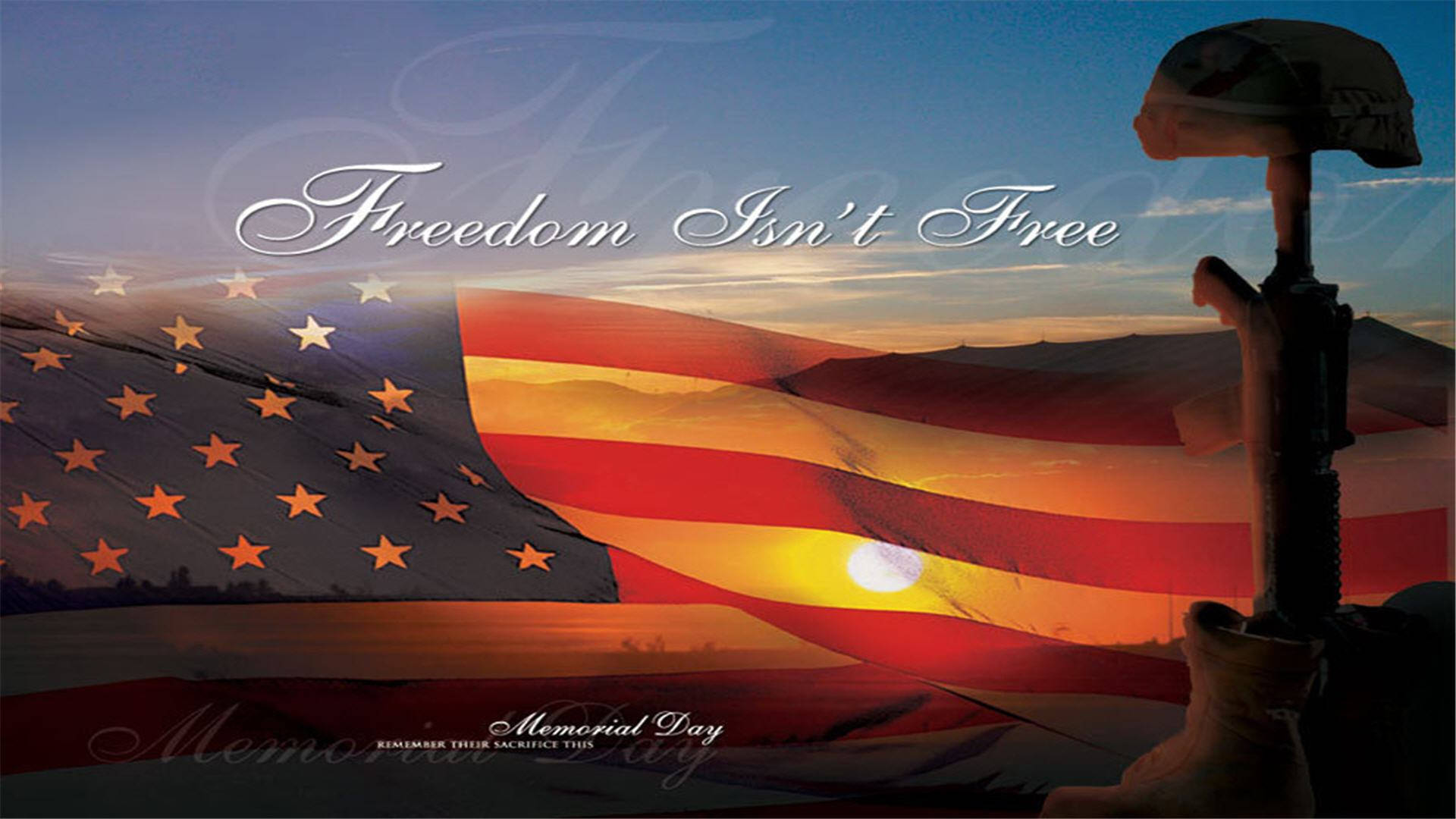 Memorial Day Freedom Isn't Free Background