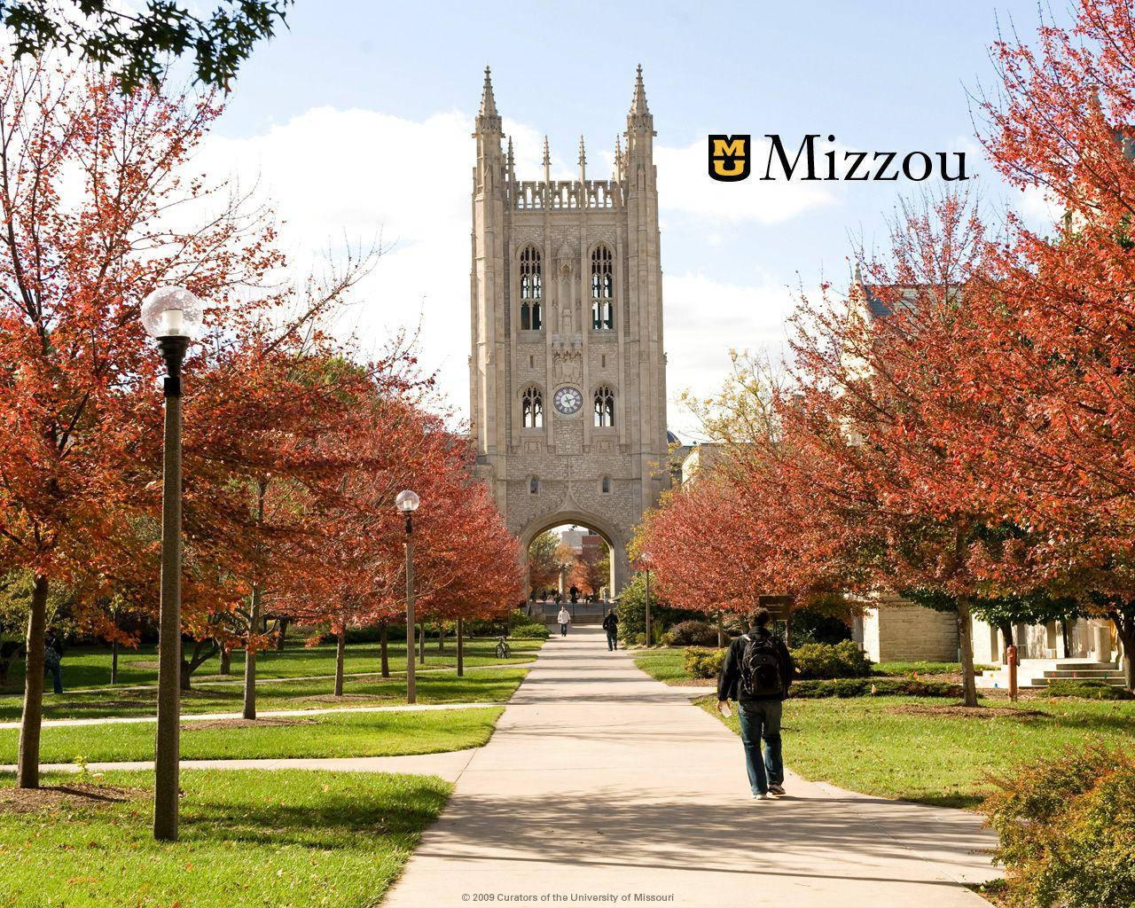 Memorial Union University Of Missouri Pink Trees