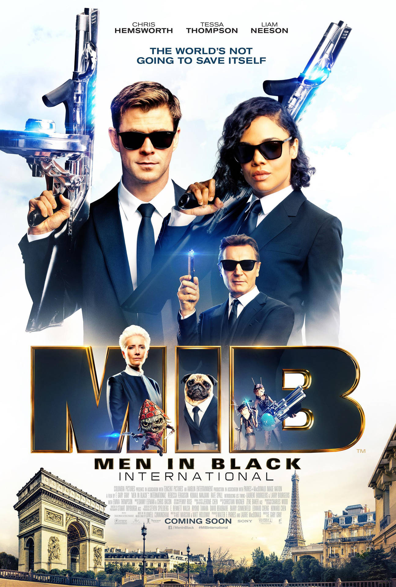 Men In Black International Movie Poster Background