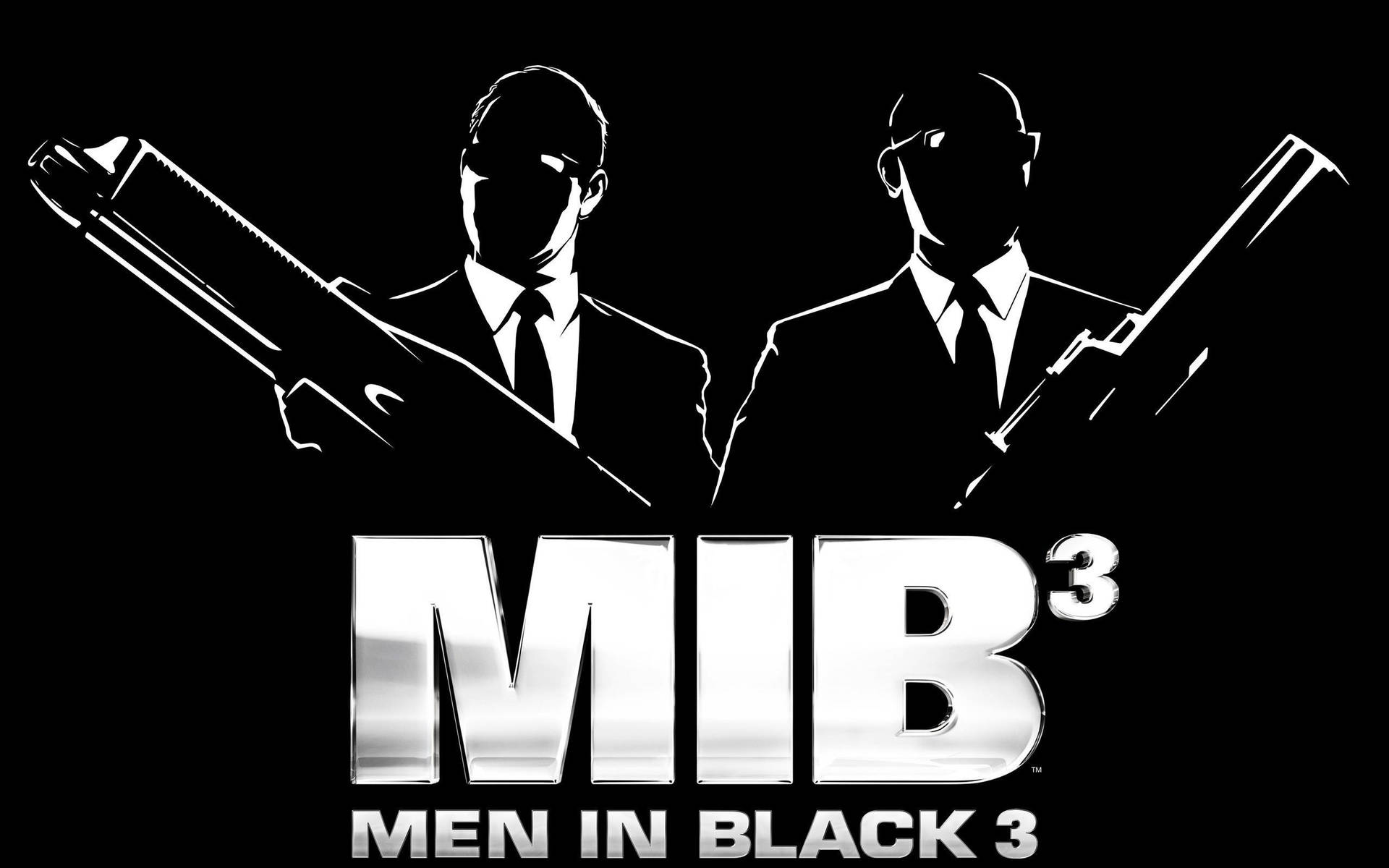 Men In Black Minimalist Art Background