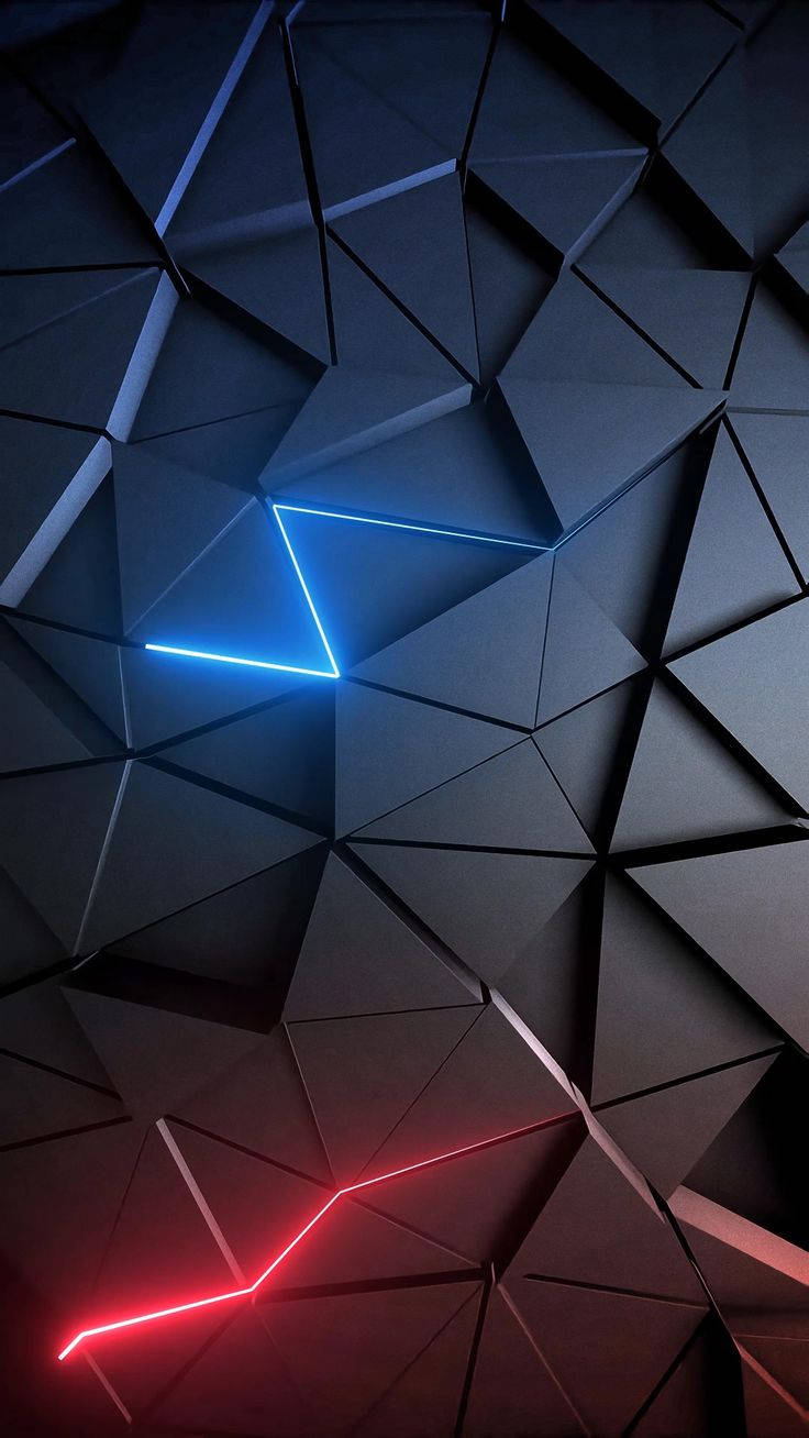 Men Phone 3d Triangle Pattern Background