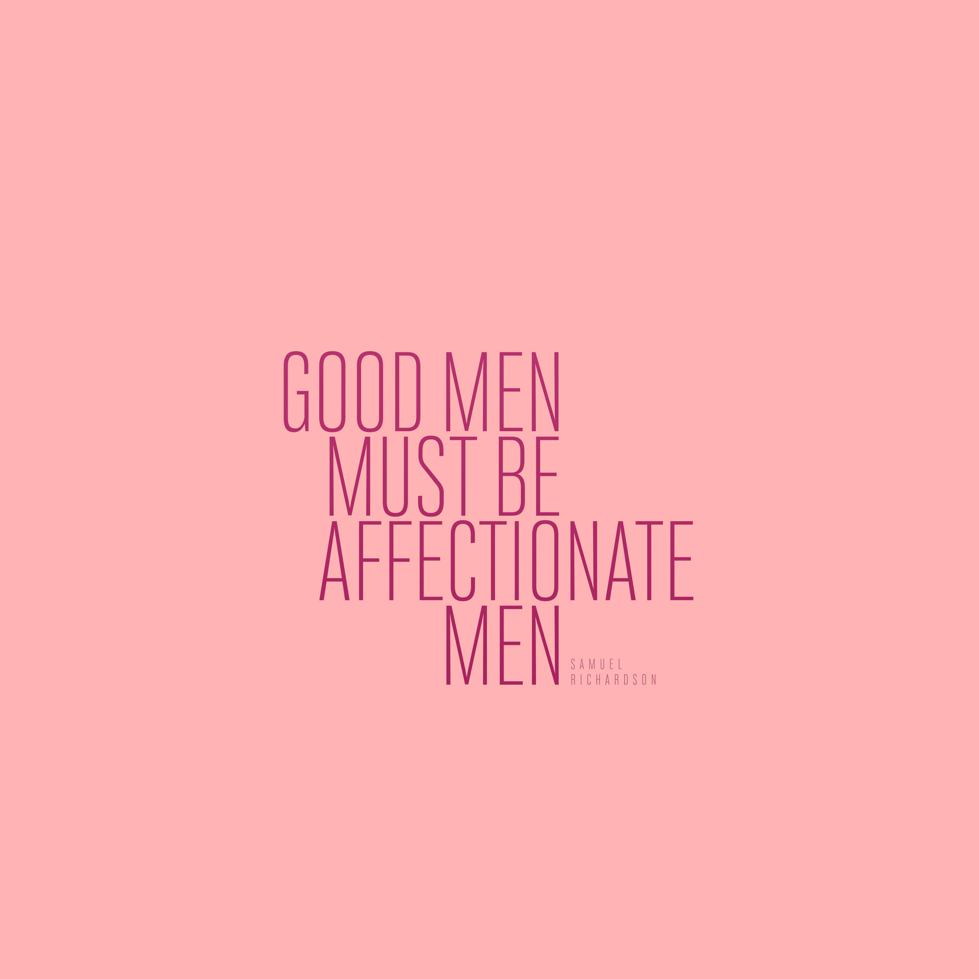 Men Pink Quotes Background