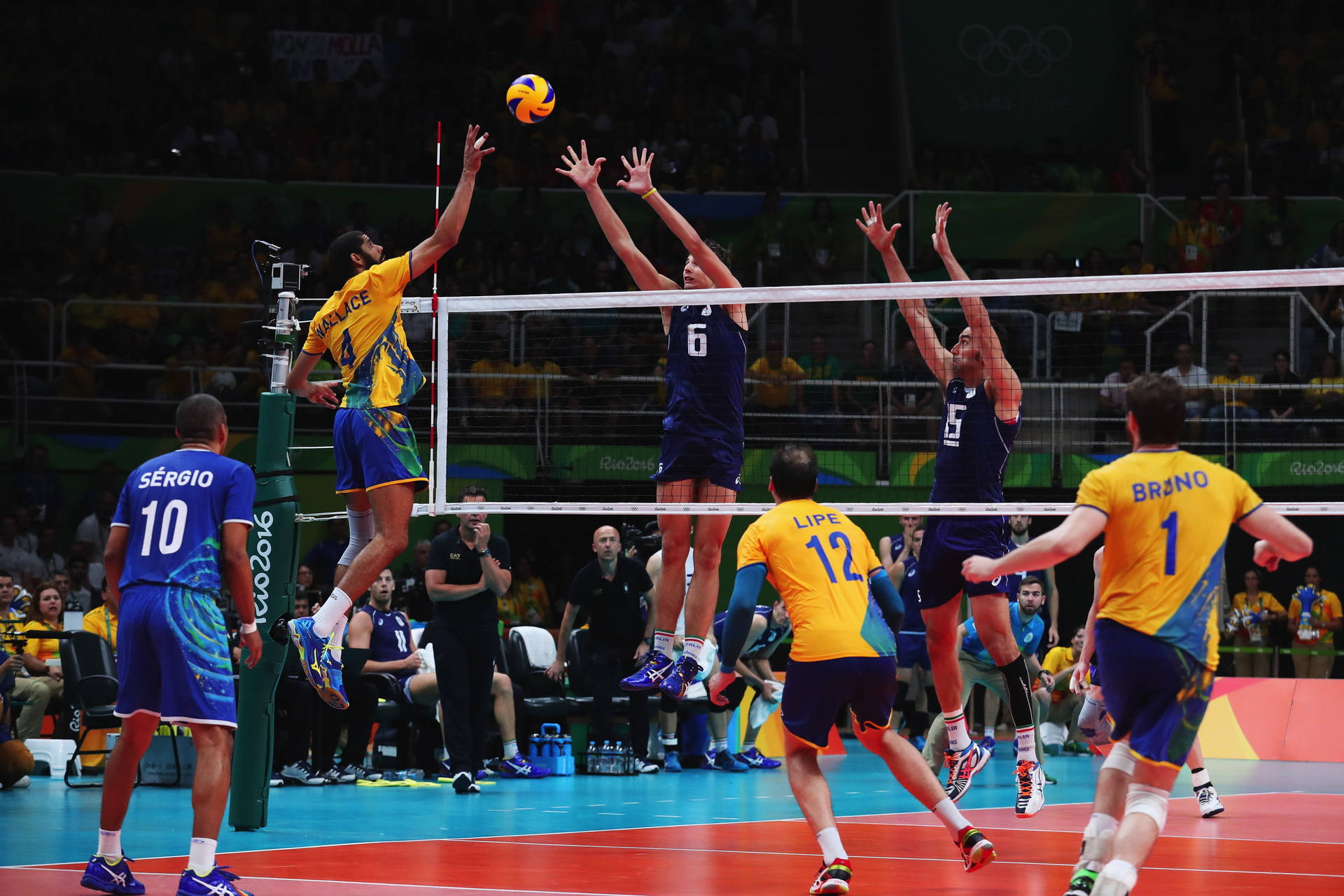 Men's Indoor Volleyball Background