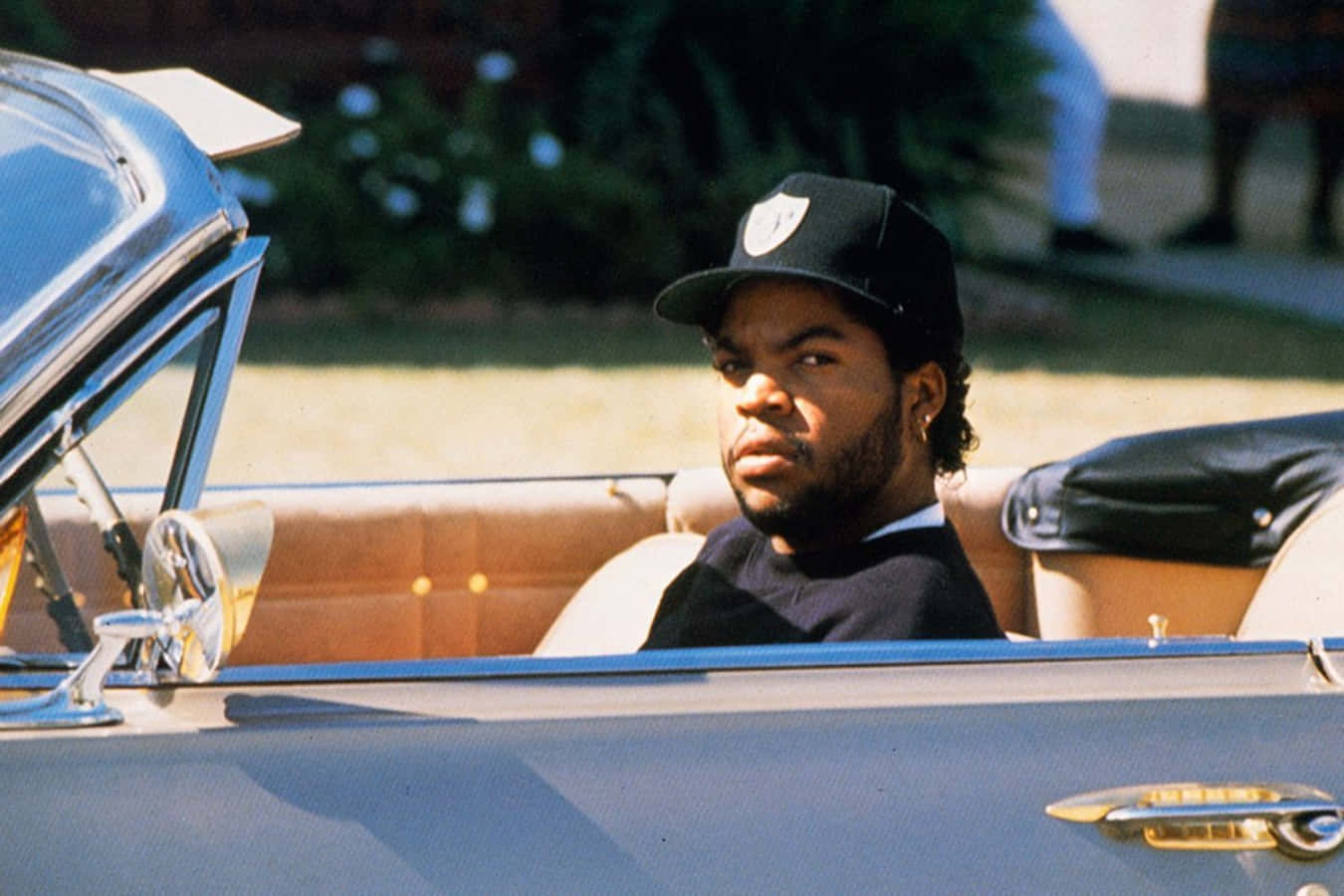 Menace Ii Society Ice Cube On Car Background