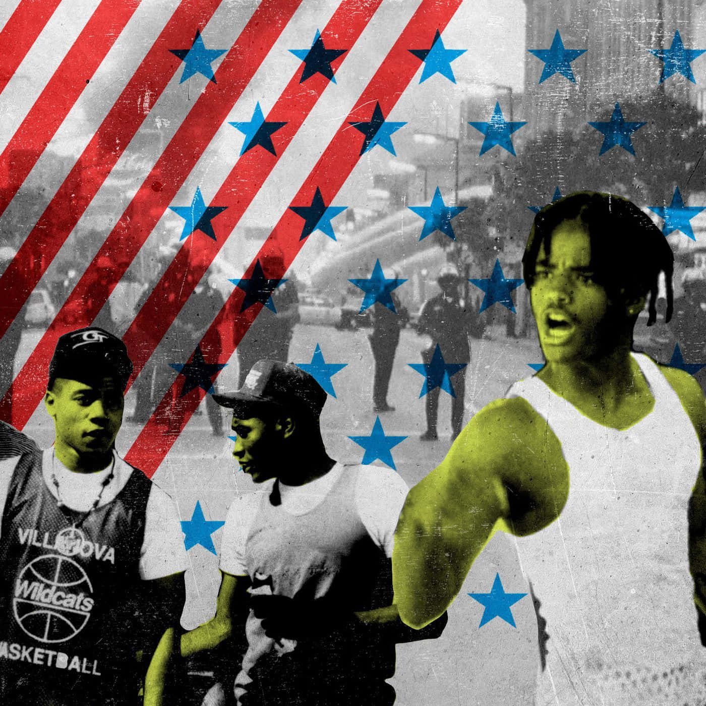 Menace Ii Society With Us Flag Poster Background