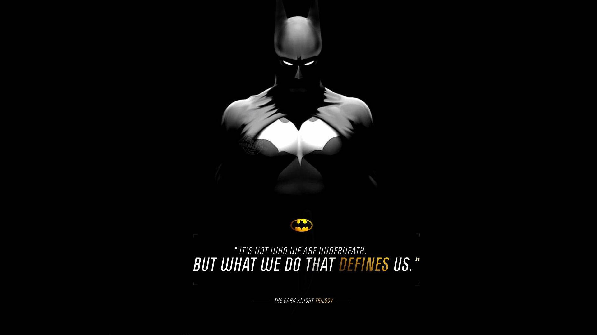 Menacing Batman Quotes Background