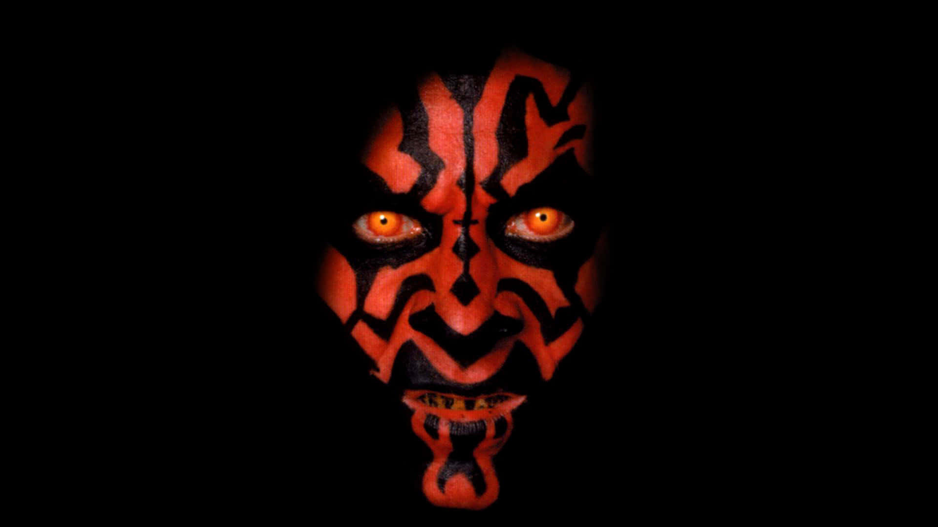 Menacing Darth Maul Of Star Wars Background