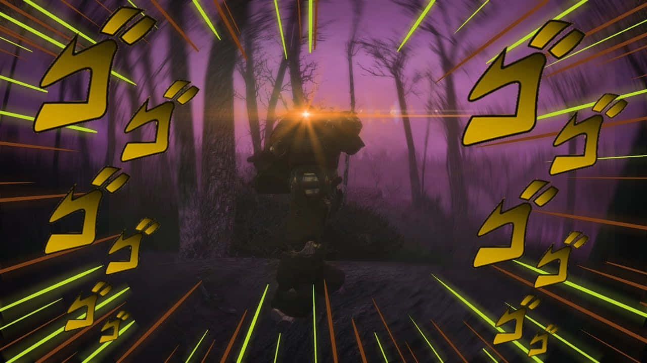 Menacing Effect Desktop Background