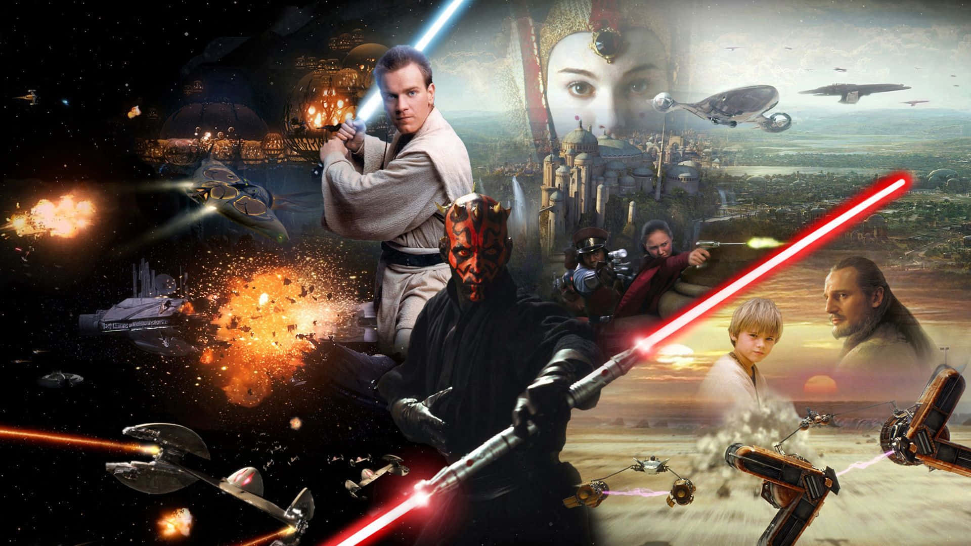 Menacing Episode Of Star Wars The Force Awakens Background
