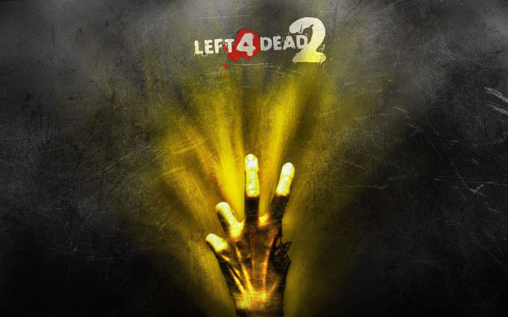 Menacing Glowing Hand Poster From Left 4 Dead Background