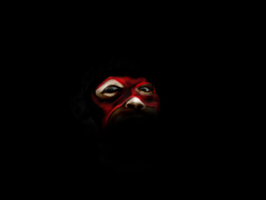 Menacing Person In The Dark Background