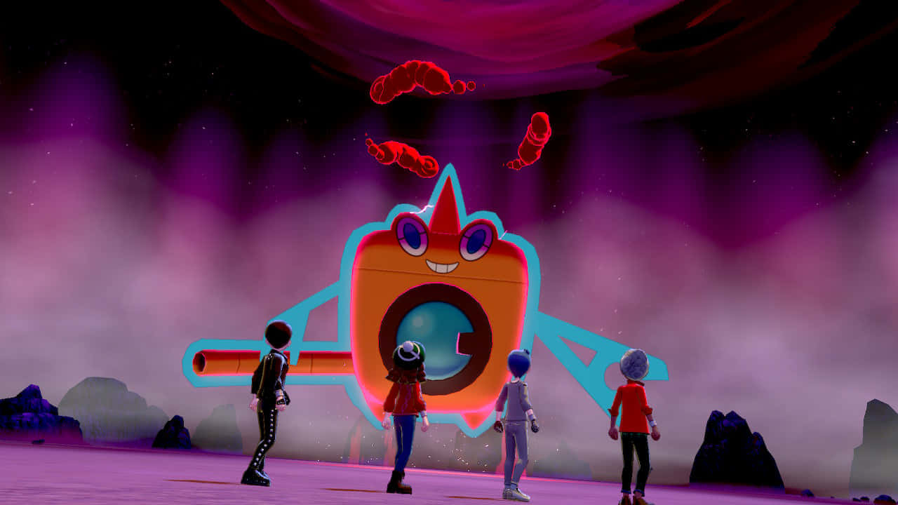 Menacing Rotom Background