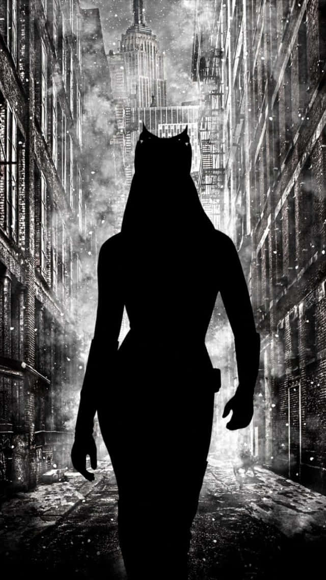 Menacing Shadow Of A Woman Background