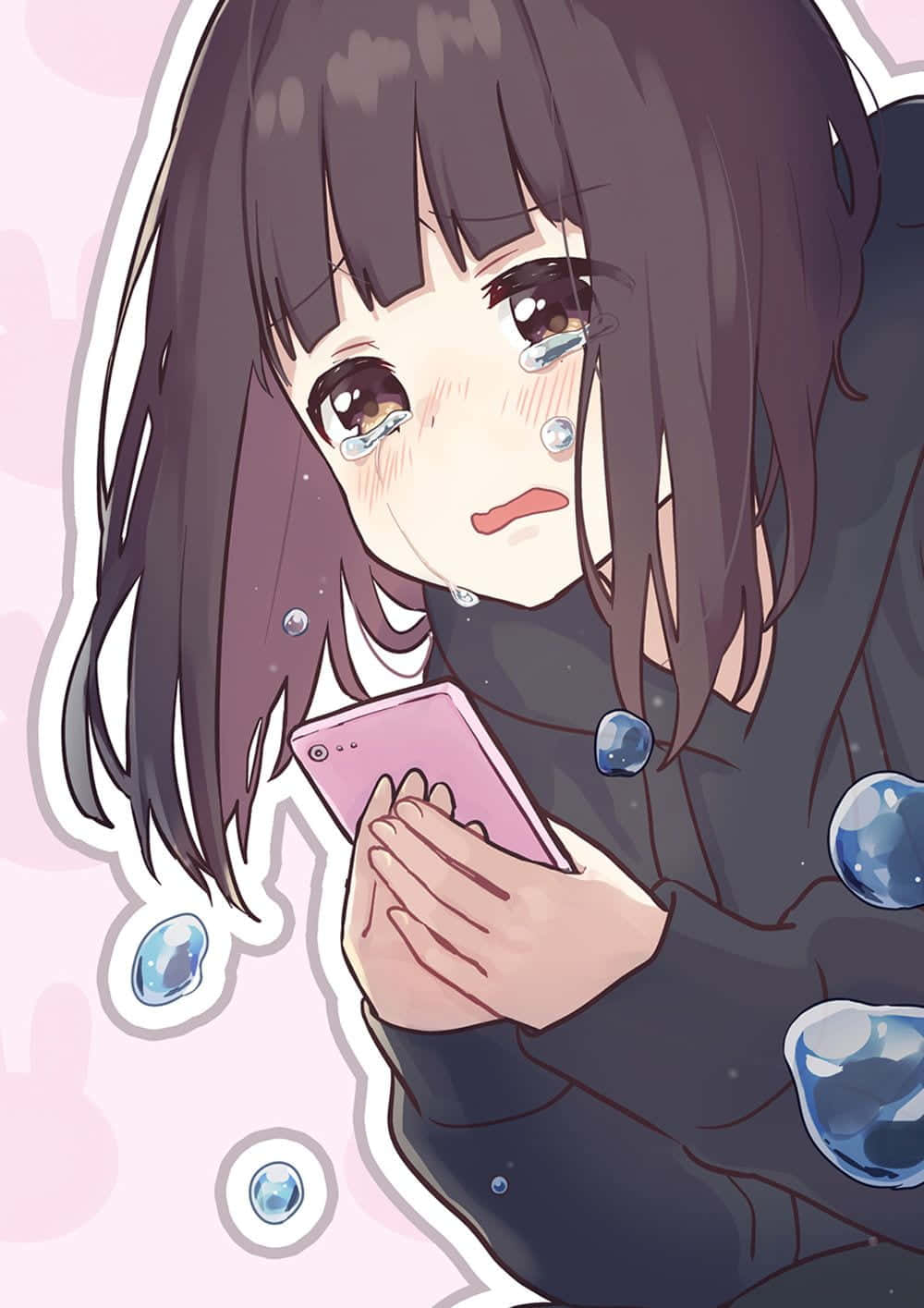 Menhera Chan - The Emotional Anime Girl Background