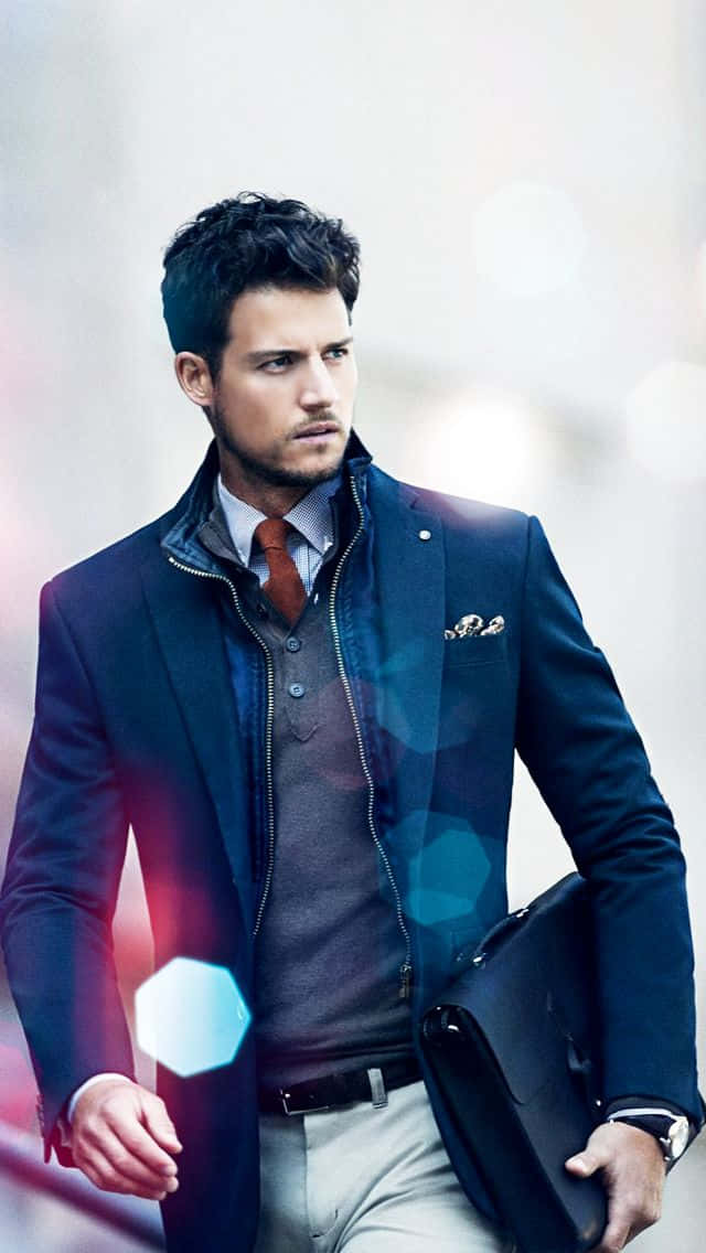 Mens Fashion Semi Formal Suits Background