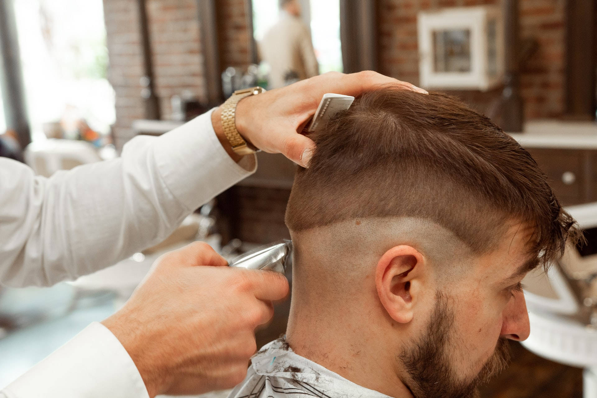 Mens Haircut Mohawk Background