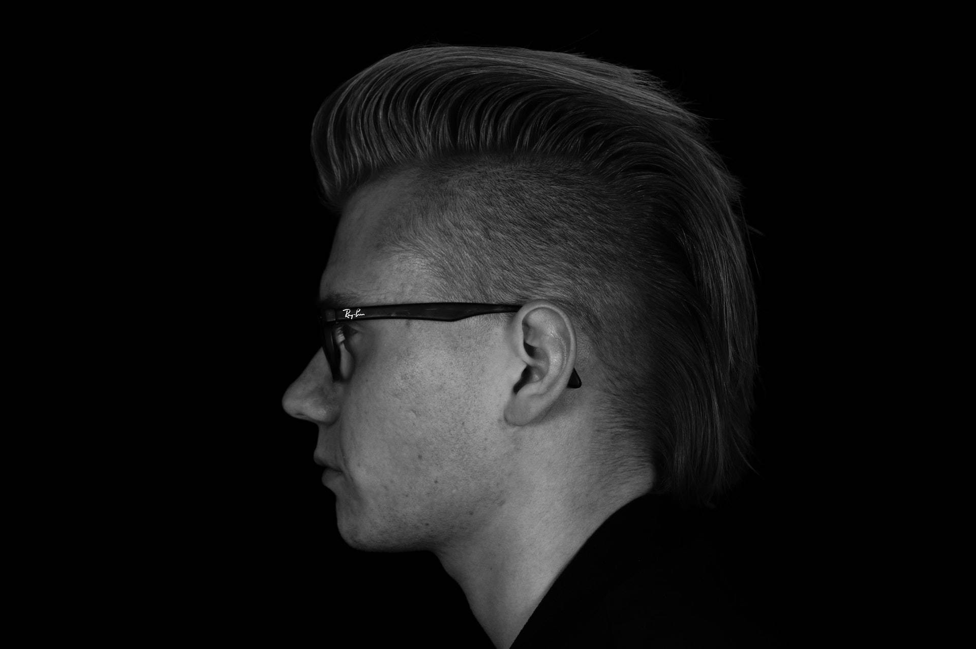 Mens Haircut Side View Mohawk Background