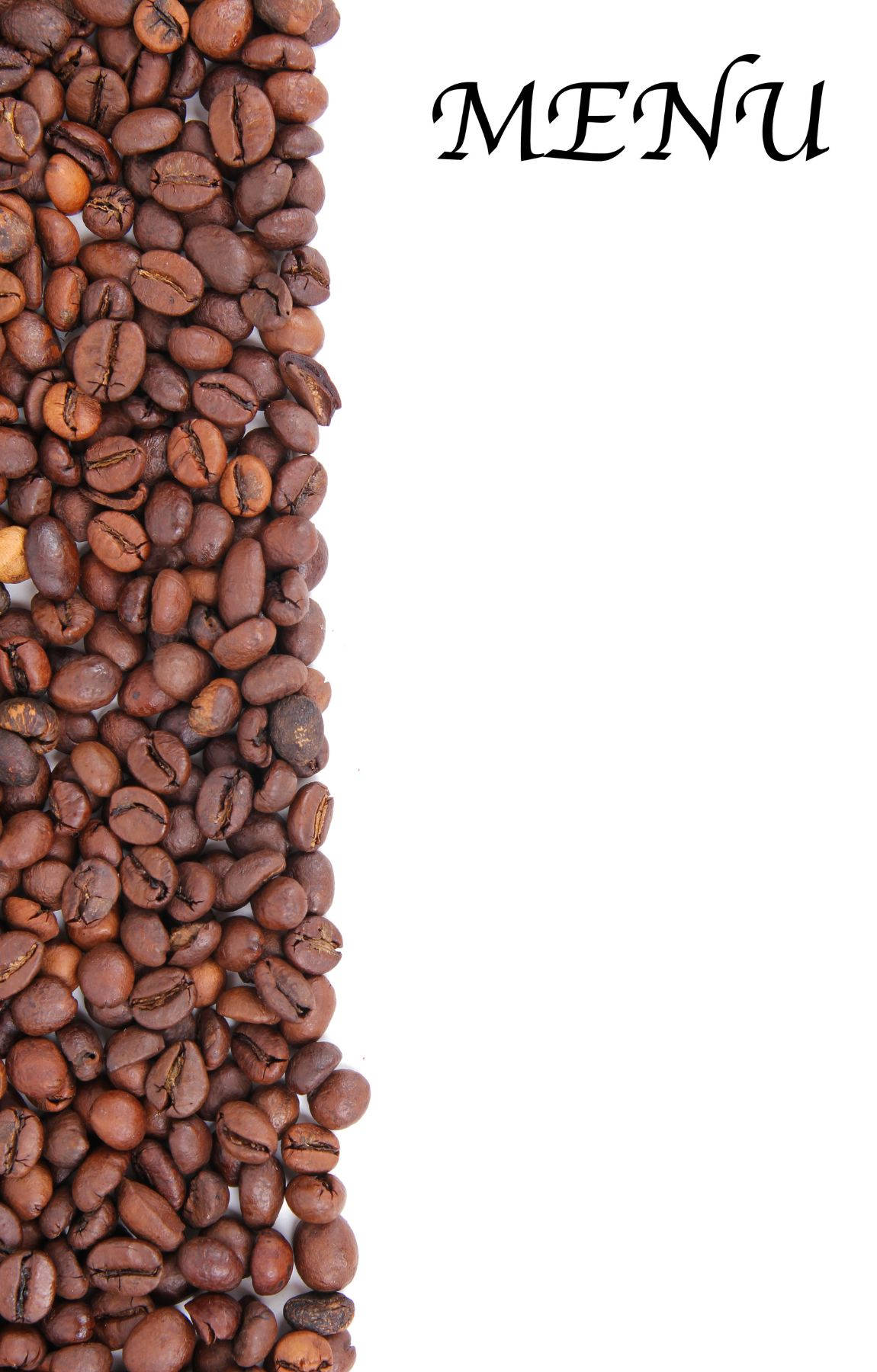 Menu Coffee Beans Digital Photo Edit Background