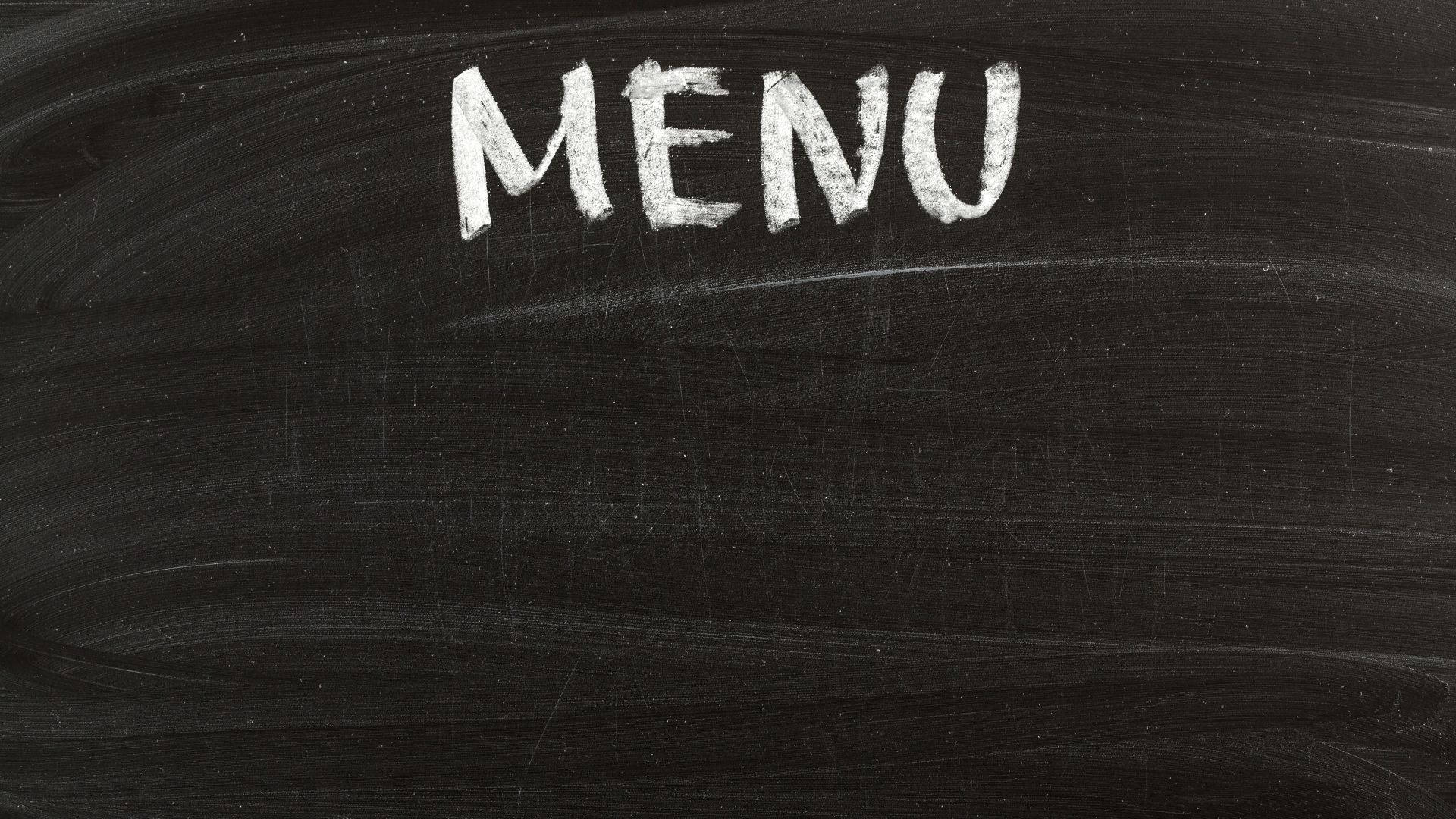 Menu Empty Blackboard Photo Background