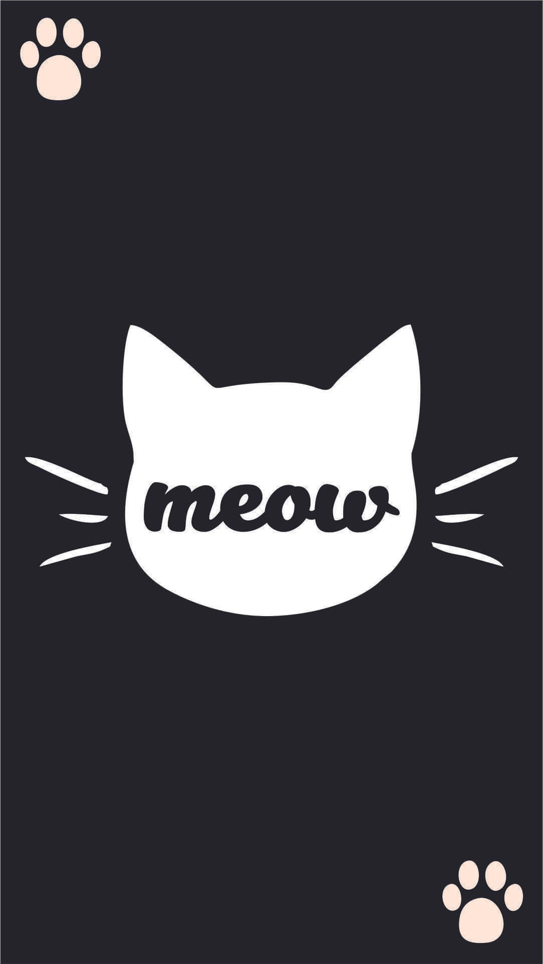 Meow Cat Sticker Vector