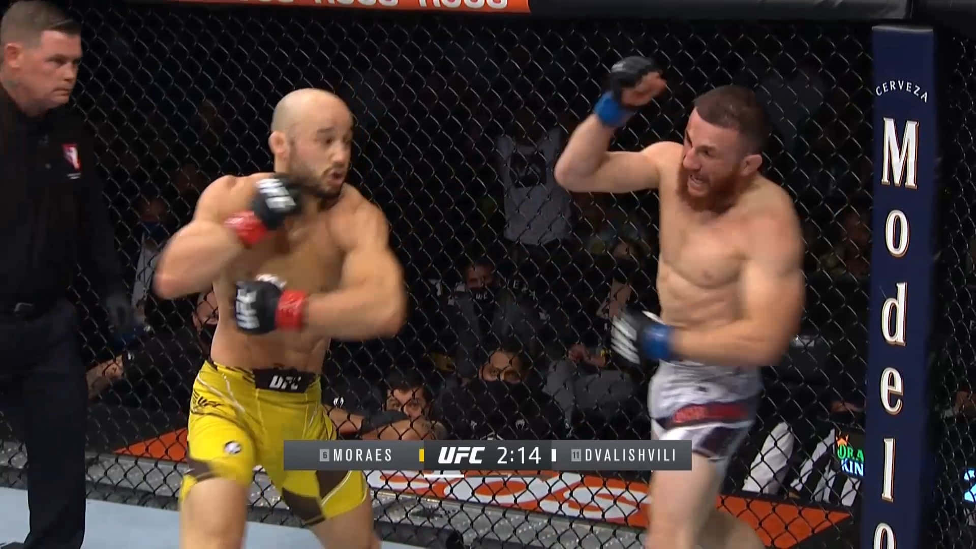 Merab Dvalishvili Avoiding A Punch