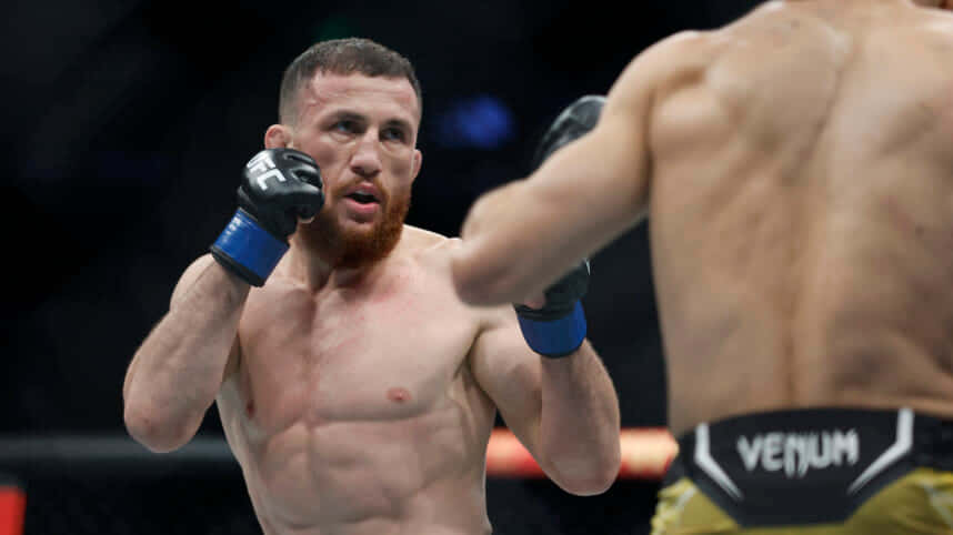 Merab Dvalishvili Ready Position Background