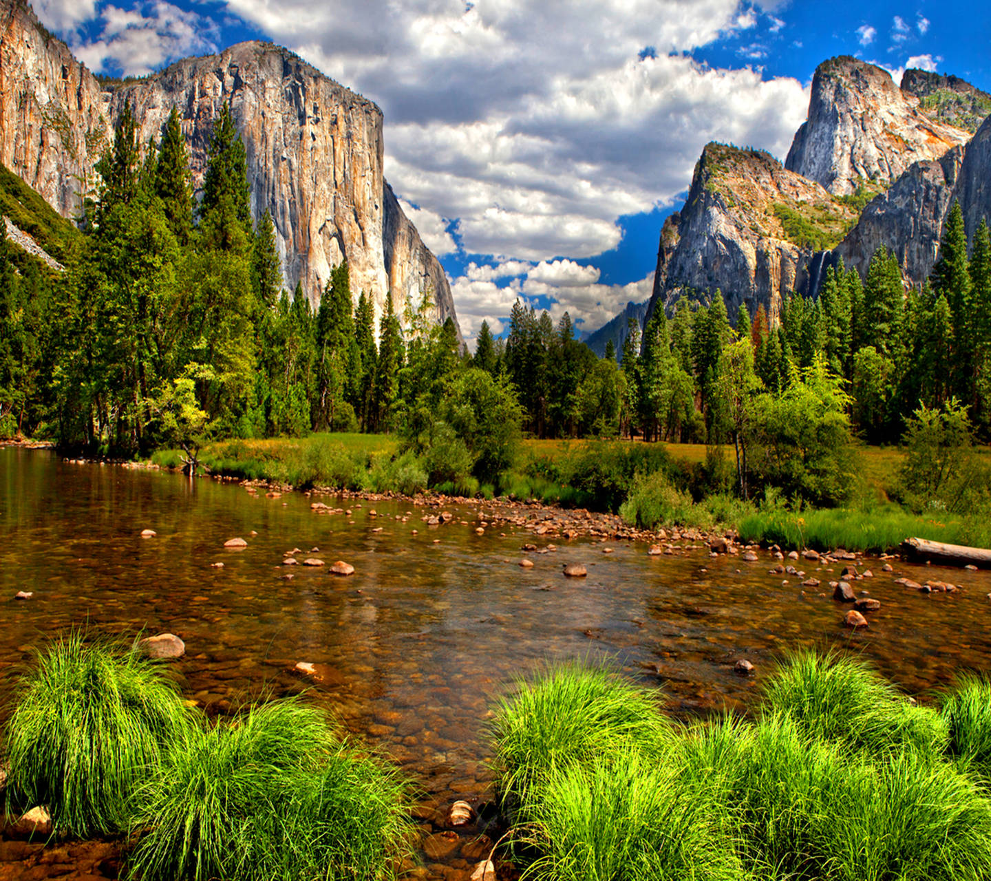 Merced River Yosemite National Park California Screen Saver Background