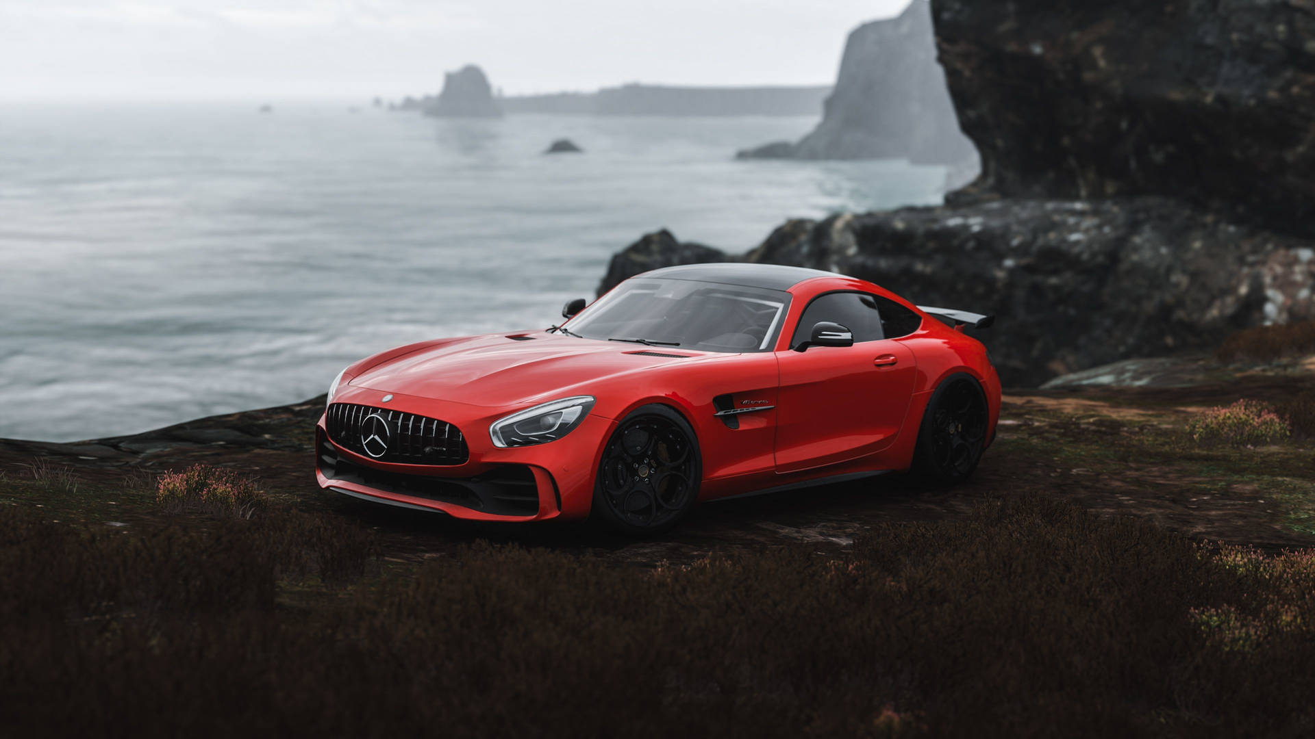 Mercedes Amg Gtr Jupiter Red Showstopper Background