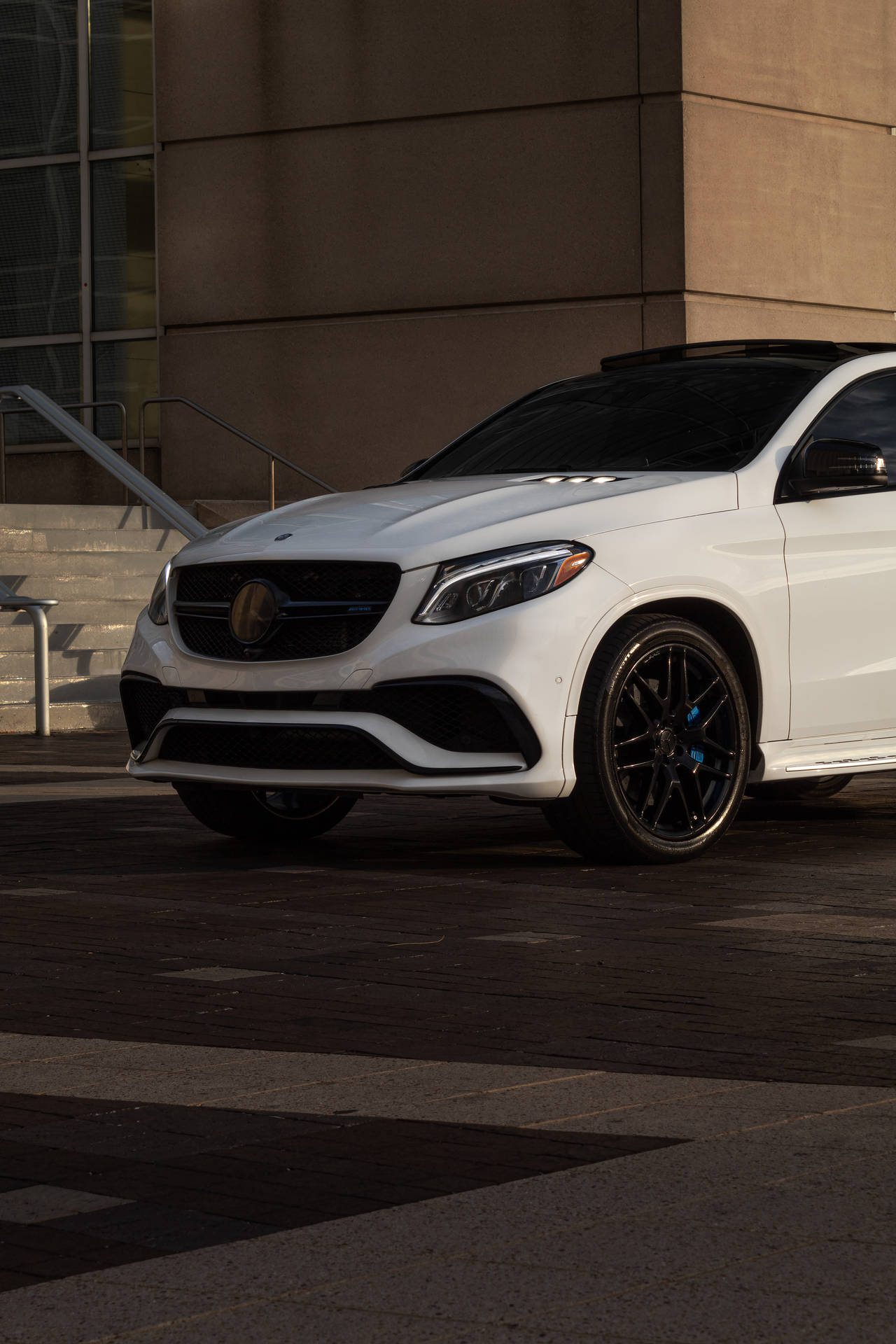 Mercedes Amg In White Paint Background