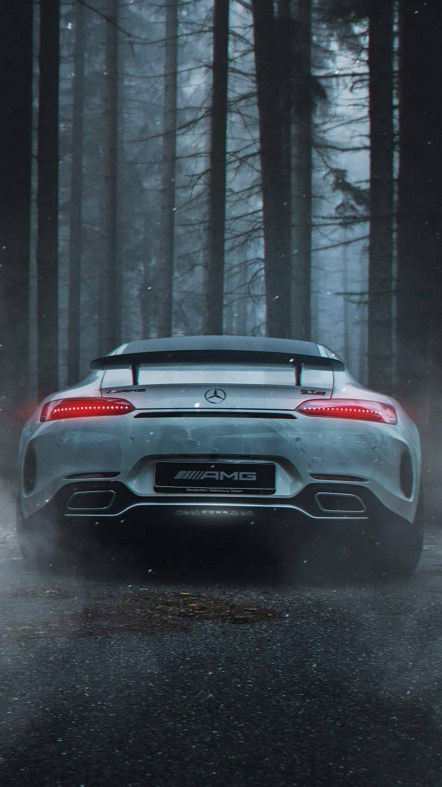 Mercedes-amg Misty Forest Iphone Background