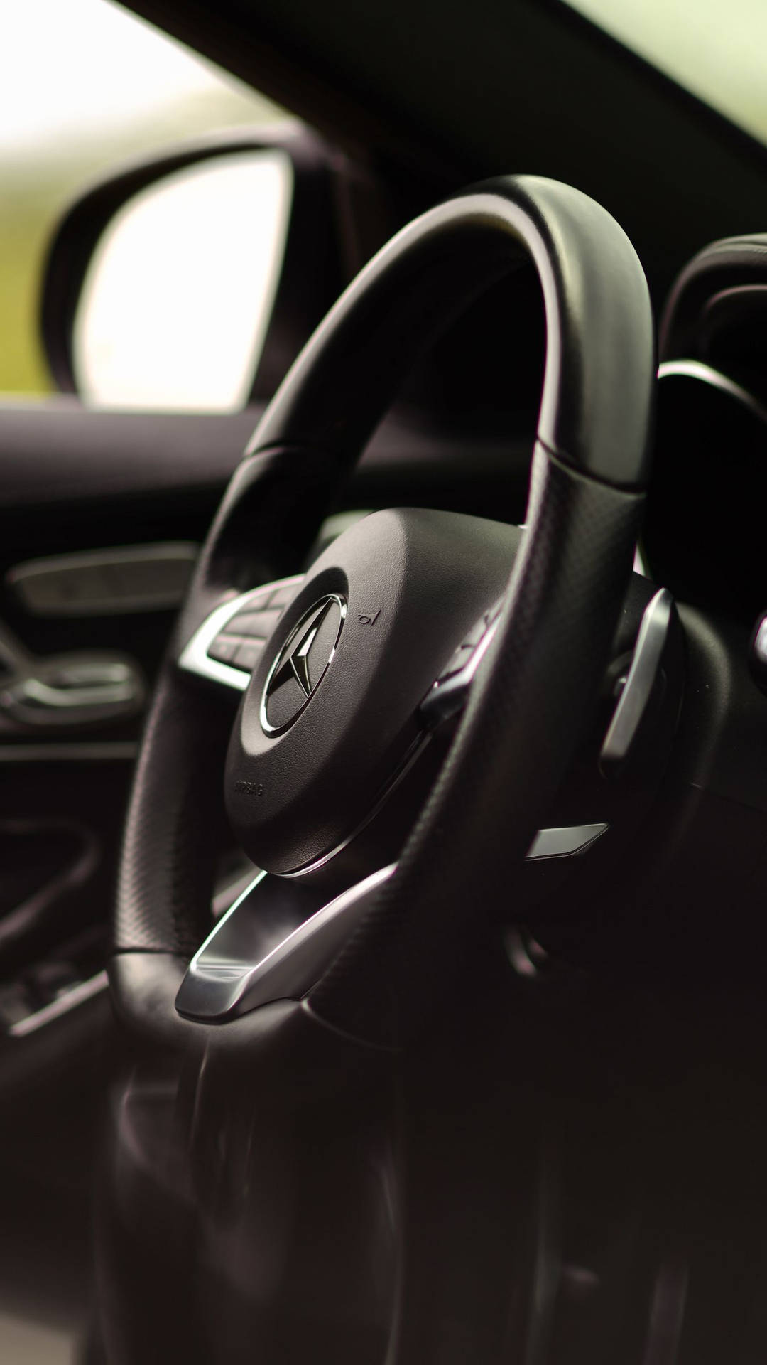 Mercedes Benz C300 Steering Wheel Background
