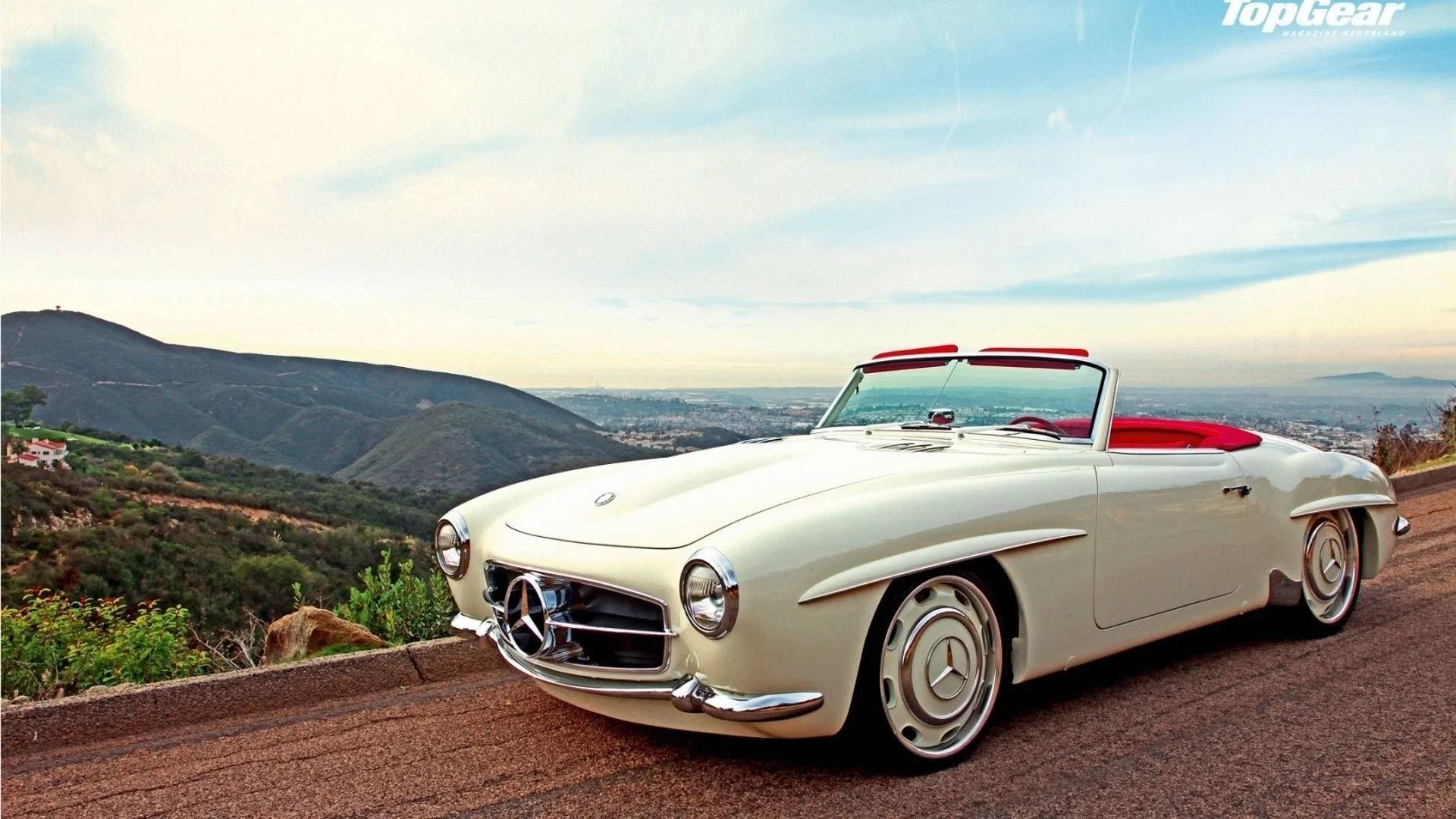 Mercedes Benz Car 190 Sl Background