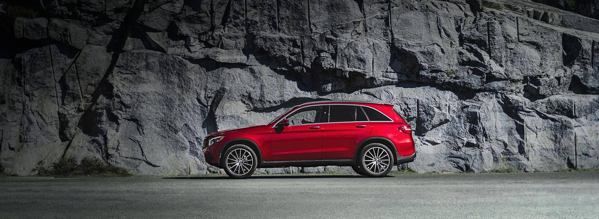 Mercedes Benz Car In Front Of Cliff