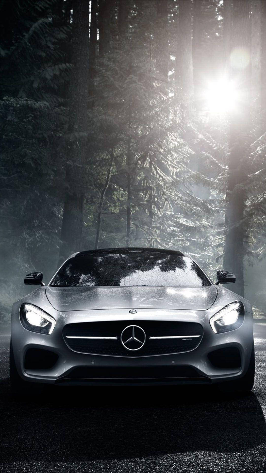 Mercedes Benz Forest Iphone Background