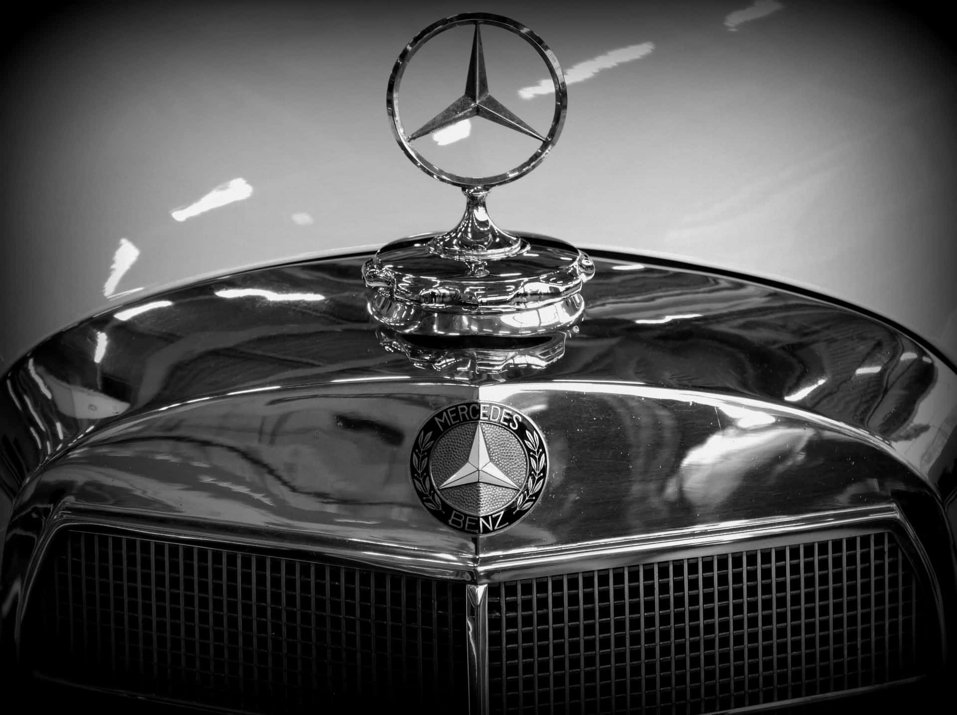 Mercedes Benz Hood Ornament Background