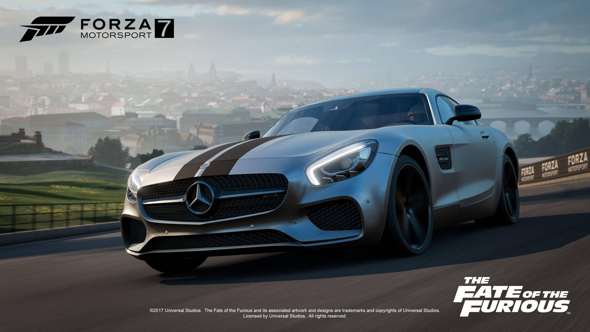 Mercedes-benz Racing In Forza 7 Background