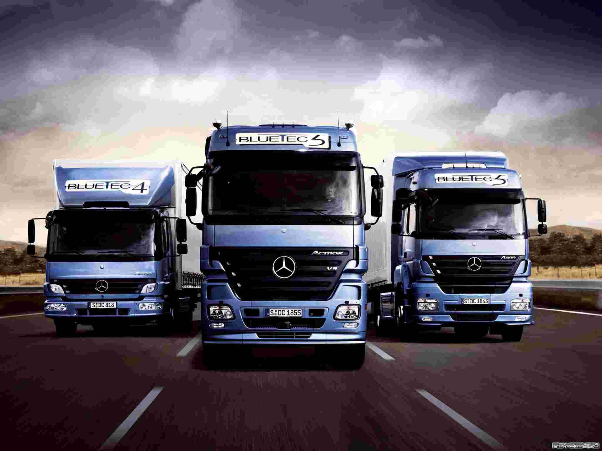 Mercedes Benz Trucks Background