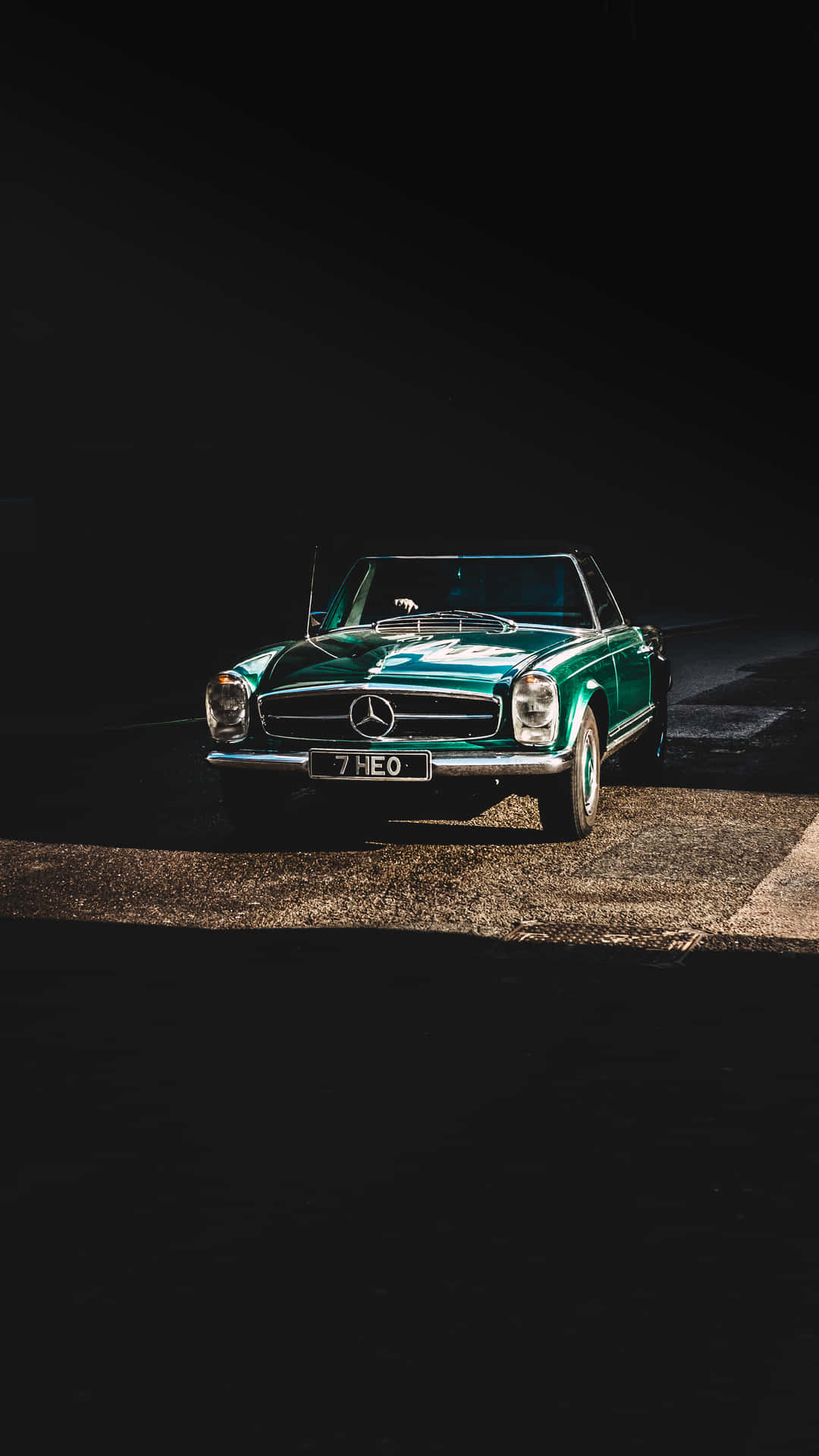 Mercedes-benz W113 Vintage Car Background