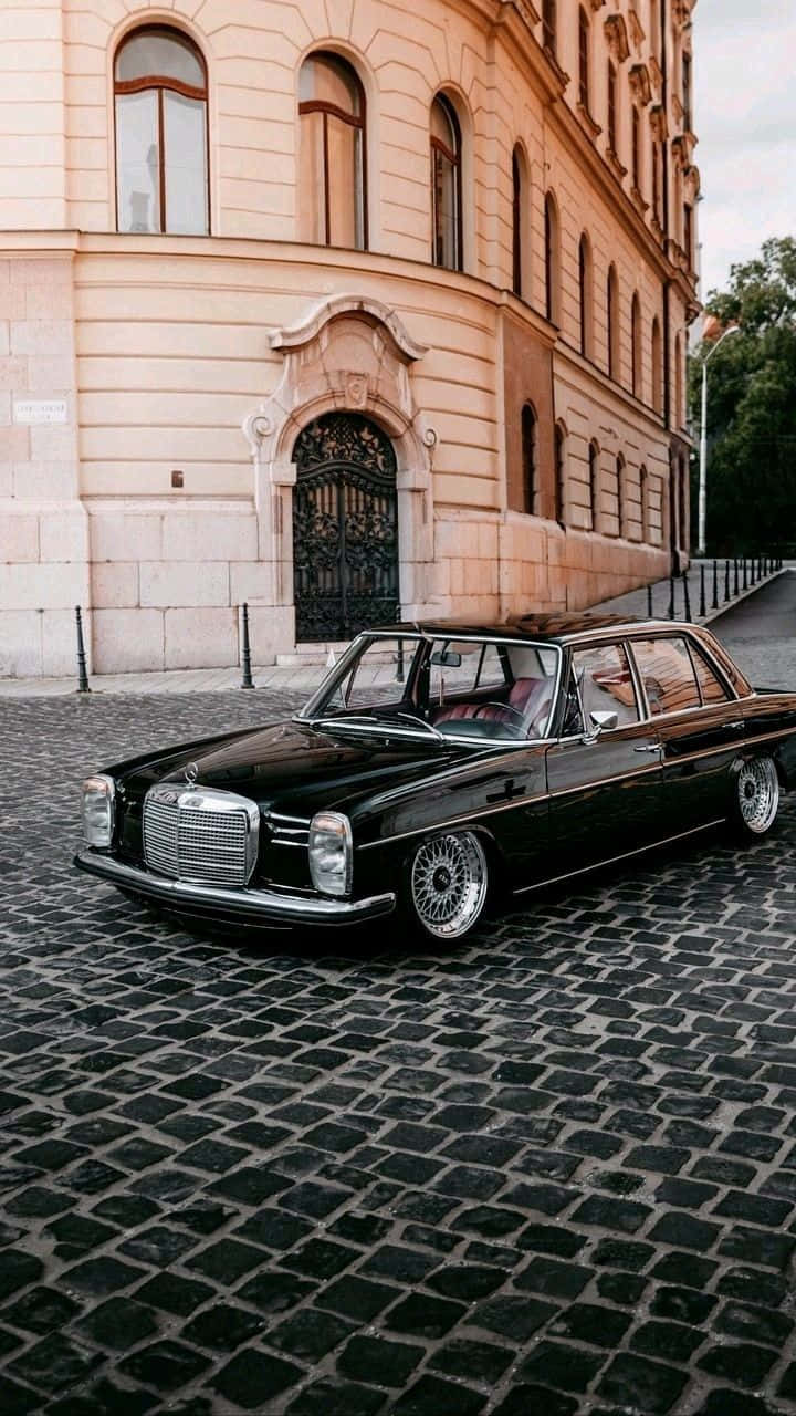 Mercedes Black Stylish Classic Iphone Background