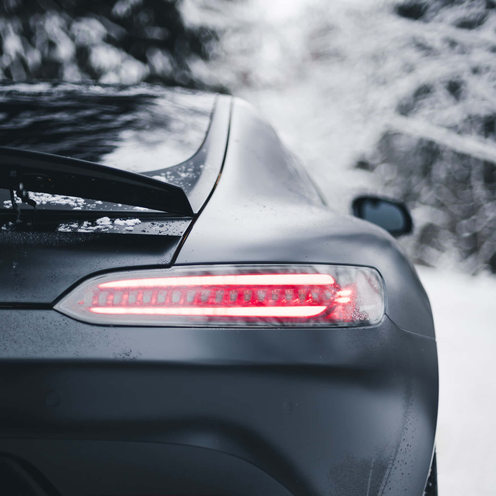 Mercedes Black Tail Light Background