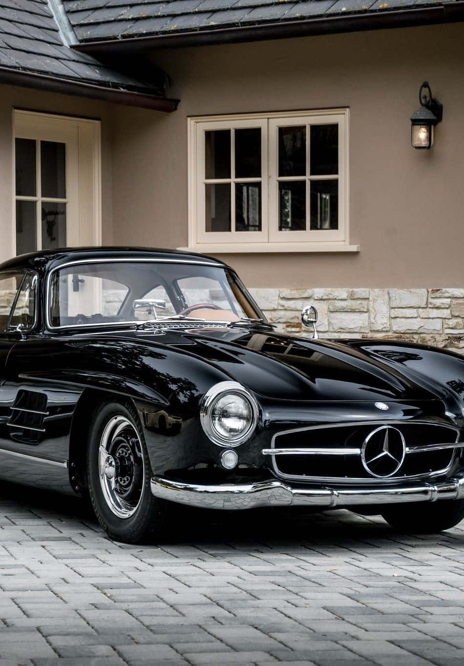 Mercedes Classic Vintage Black Iphone Background