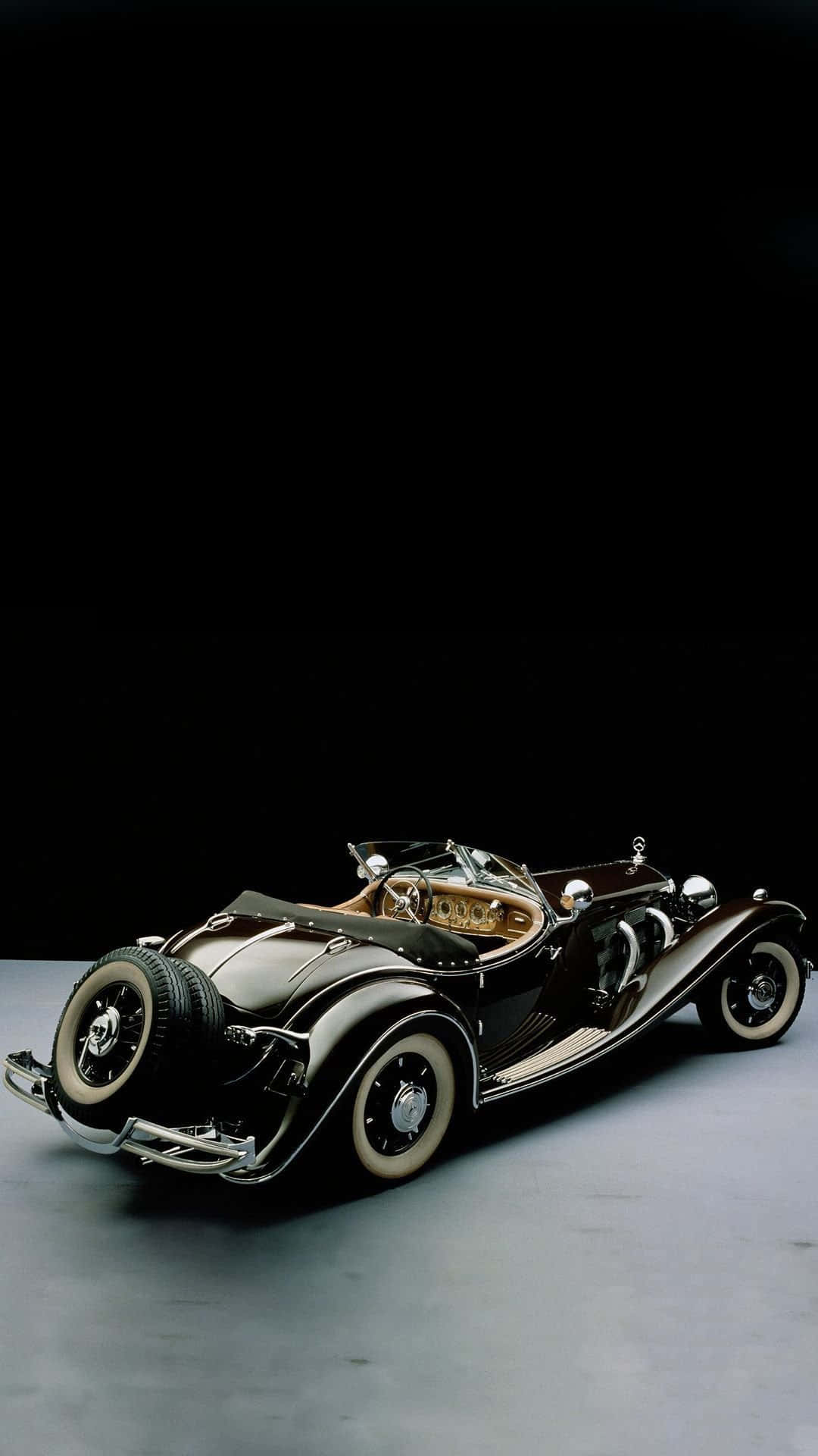 Mercedes Classic Vintage Brown Iphone Background