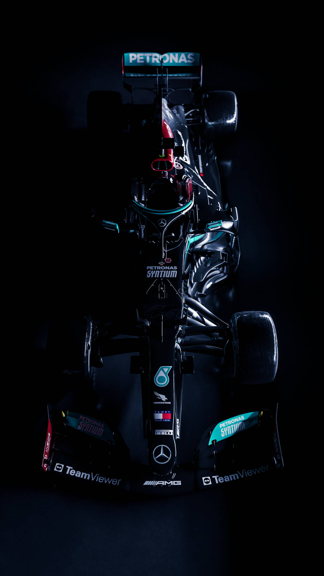 Mercedes F1 Iphone Dark Car Background