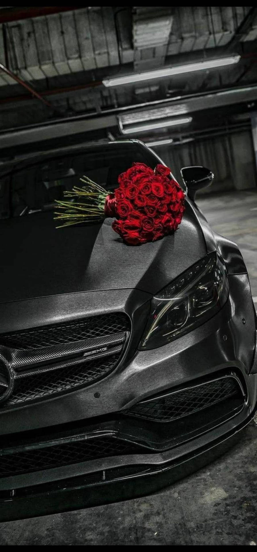 Mercedes Iphone X 3d Rose Background