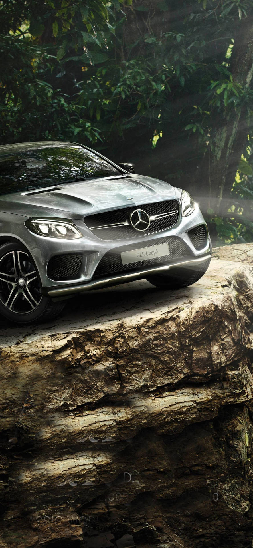 Mercedes Iphone X Forest Cliff Background