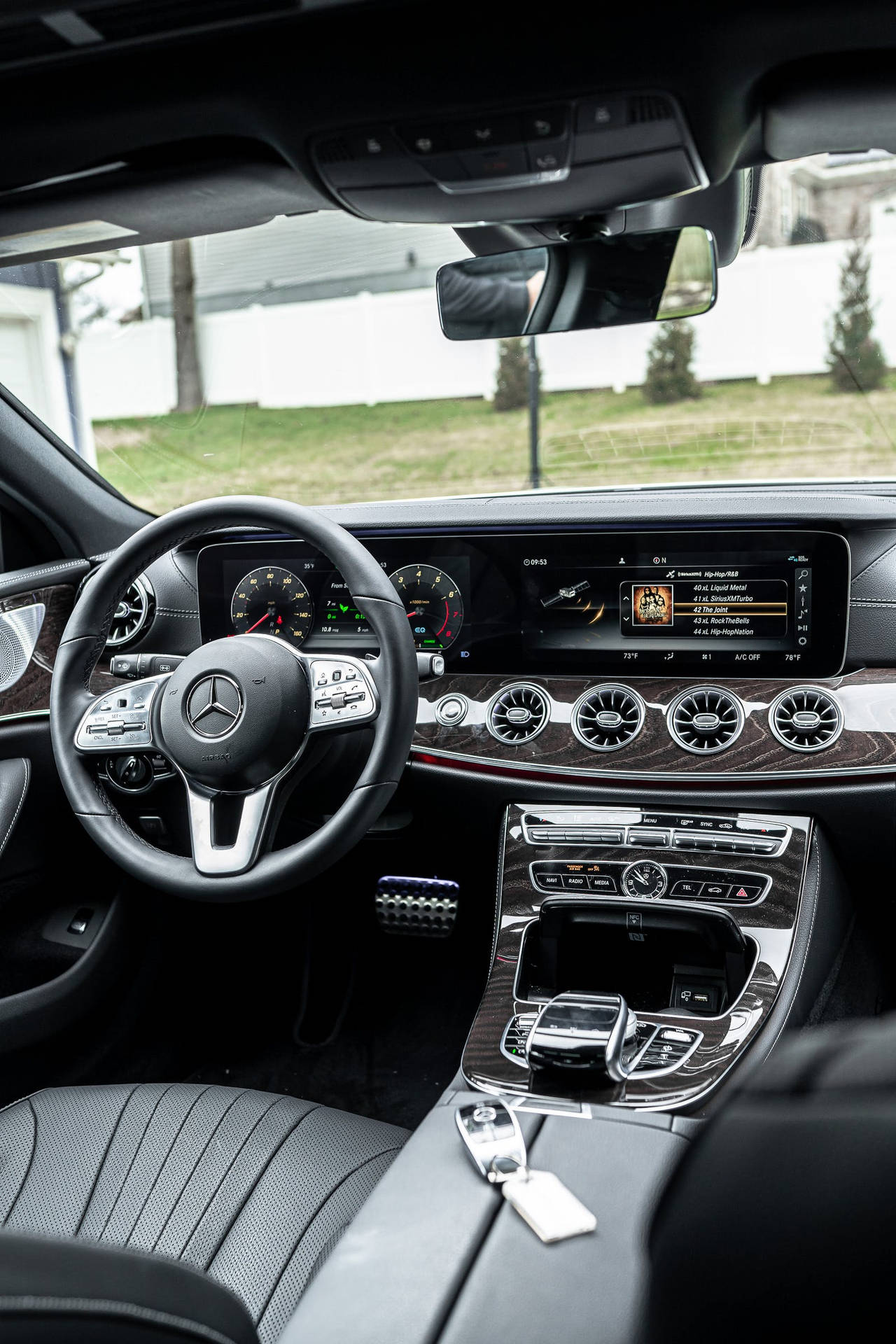 Mercedes Luxury Car Interior Background