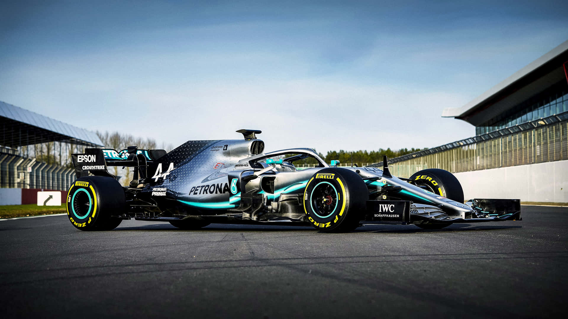 Mercedes W12 F1 Car On The Track