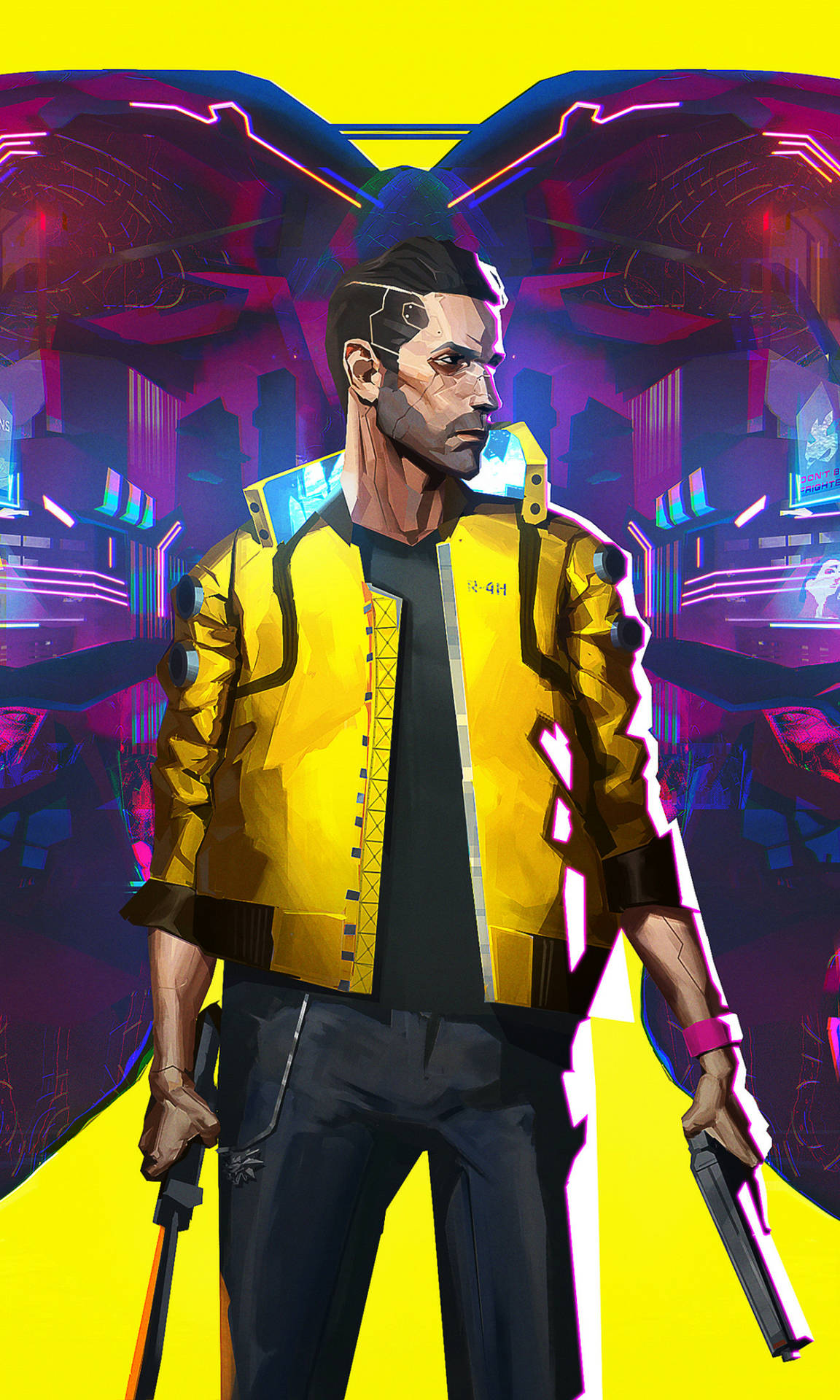 Mercenary V In Cyberpunk 2077 For Android Background