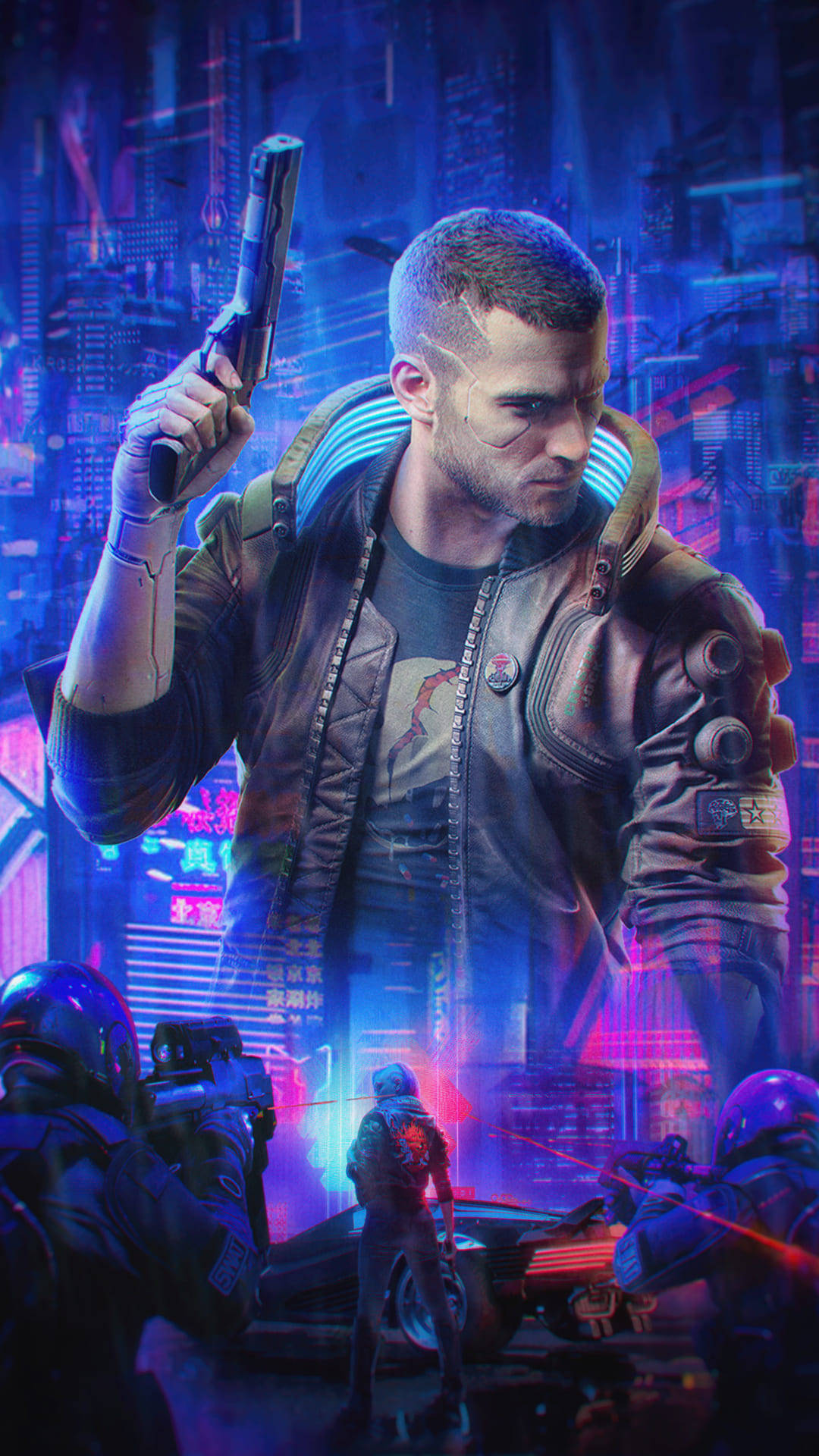 Mercenary Vincent Cyberpunk 2077 Iphone Background